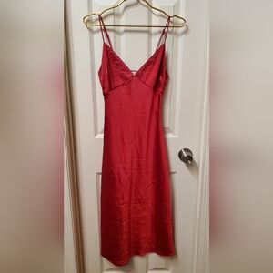 Abercrombie & Fitch Satin Red Dress Size XSP